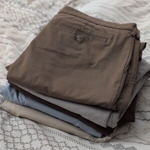 Express Hyper Stretch Chinos (5 pairs in different colors) 34x32 EUC